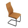 BONTEC Jedálenská stolička, hnedá, zamatová látka, DCL-X7018 CAP2 (Farba Hnedá)