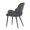 BONTEC Jedálenská stolička, šedá, zamatová látka, DCL-X7129 GREY2 (Farba Šedá)