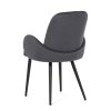 BONTEC Jedálenská stolička, šedá, zamatová látka, DCL-X7129 GREY2 (Farba Šedá)