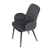 BONTEC Jedálenská stolička, šedá, zamatová látka, DCL-X7129 GREY2 (Farba Šedá)