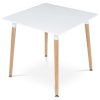 BONTEC Jedálenský stôl 80x80cm, mdf DT-303 WT (Farba Biela)