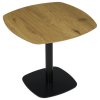 BONTEC Jedálenský stôl 80x80cm, mdf, dub, DT-X7117 OAK (Farba Hnedá)