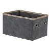 BONTEC Kôš látkový - skladací, šedý, cena za sadu 3 ks (Farba Šedá)