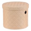 BONTEC Kôš bielizeň - látka, okrúhly, béžový, cena za sadu 5 ks (Farba Béžová)