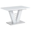 BONTEC Jedálenský stôl rozkladací 120-160x80 cm, mdf, biela, HT-510 WT (Farba Biela)