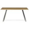 BONTEC Jedálenský stôl 160x90cm, dyha, dub, HT-W1515 OAK (Farba Hnedá)