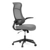 BONTEC Kancelárska stolička, hojdací mechanizmus, šedá sieťovina, KA-A182 BK (Farba Šedá)