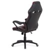 BONTEC Herné stoličky, hojdací mechanizmus, čierna ekokoža, KA-G406 GREY (Farba Čierna)
