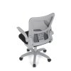 BONTEC Detská stolička, výškovo nastaviteľná, šedá sieťovina, KA-K2008 GREY (Farba Šedá)