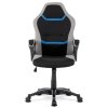 BONTEC Herné stoličky, hojdací mechanizmus, čierna látka, KA-L611 BLUE (Farba Čierna)