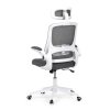 BONTEC Kancelárska stolička, hojdací mechanizmus, šedá sieťovina, KA-Q843 GREY (Farba Šedá)
