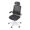 BONTEC Kancelárska stolička, hojdací mechanizmus, šedá sieťovina, KA-Q843 GREY (Farba Šedá)