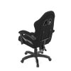 BONTEC Herné kreslo, synchrónny mechanizmus, čierna látka, KA-R209 GREY (Farba Čierna)