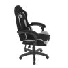 BONTEC Herné kreslo, synchrónny mechanizmus, čierna látka, KA-R209 GREY (Farba Čierna)