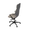 BONTEC Kancelárske kreslo, synchrónny mechanizmus, šedá ekokoža, KA-T8426 GREY (Farba Šedá)