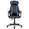 BONTEC Herné kreslo, hojdací mechanizmus, čierna ekokoža, KA-Y213 BLUE (Farba Čierna)