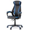 BONTEC Herné kreslo, hojdací mechanizmus, čierna ekokoža, KA-Y213 BLUE (Farba Čierna)