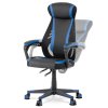 BONTEC Herné kreslo, hojdací mechanizmus, čierna ekokoža, KA-Y213 BLUE (Farba Čierna)