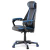 BONTEC Herné kreslo, hojdací mechanizmus, čierna ekokoža, KA-Y213 BLUE (Farba Čierna)