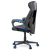 BONTEC Herné kreslo, hojdací mechanizmus, čierna ekokoža, KA-Y213 BLUE (Farba Čierna)