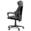 BONTEC Herné kreslo, hojdací mechanizmus, čierna ekokoža, KA-Y213 BLUE (Farba Čierna)