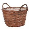 BONTEC Kôš prútený - okrúhly, veľ. M, farba hnedá (Farba Hnedá)