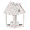 BONTEC Lampáš kovový - tvar vtáčej búdky, biela (Farba Biela)