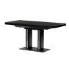 BONTEC Jedálenský stôl rozkladací 120x80cm, mdf, čierna, HT-D1926 BK (Farba Čierna)