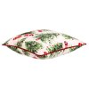 BONTEC Vankúš s výplňou - vianočné stromčeky, zamatový, 45 x 45 cm (Farba Zelená)