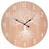 BONTEC Hodiny nástenné - pr. 58 cm, MDF, strom života (Farba Hnedá)