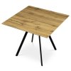 BONTEC Jedálenský stôl 90x90cm, lamino, sivý dub, HT-R5190 GREY (Farba Šedá)