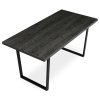 BONTEC Jedálenský stôl 160x80cm, lamino, sivý dub, HT-R5216 GREY (Farba Šedá)