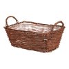 BONTEC Kôš prútený - hranatý, hnedá farba, veľ. L, cena za 1 ks (Farba Hnedá)