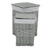 BONTEC Kôš bielizeň - prútie, šedý, s vekom, cena za sadu 2 ks (Farba Šedá)