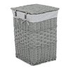 BONTEC Kôš bielizeň - prútie, šedý, s vekom, cena za sadu 2 ks (Farba Šedá)