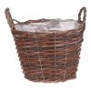 BONTEC Kôš prútený - okrúhly, veľ. S, farba hnedá (Farba Hnedá)