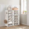 BONTEC Botník, plast, biela, ABO-E1033 WT (Farba Biela)