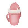 Canpol Babies Hrnek se silikonovým brčkem 210ml růžový