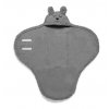 Dětská zavinovací deka Bunny Jollein 100x105cm - Storm grey