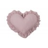 Detský vankúš SRDCE ružová