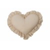 Detský vankúš SRDCE bežová