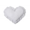 Detský vankúš SRDCE biela