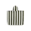 Jollein detské pončo Stripe GOTS - green