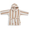 Jollein detský župan 1-2r Stripe GOTS Biscuit
