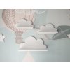 Polička Oblak biela 1