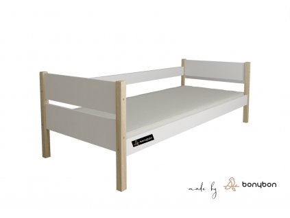 Posteľ 200x90 Lenart biela:borovica 3