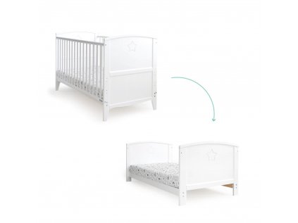 Detská postieľka 2v1 Starlight Cot Bed 140x70