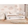 Detská masívna posteľ Maja biela + box 0