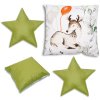 Sada 3 vankúšikov Bambi olivová
