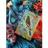 Turquoise, Leaf-patterned Book Sleeve